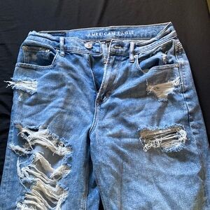 Light wash ripped jeans